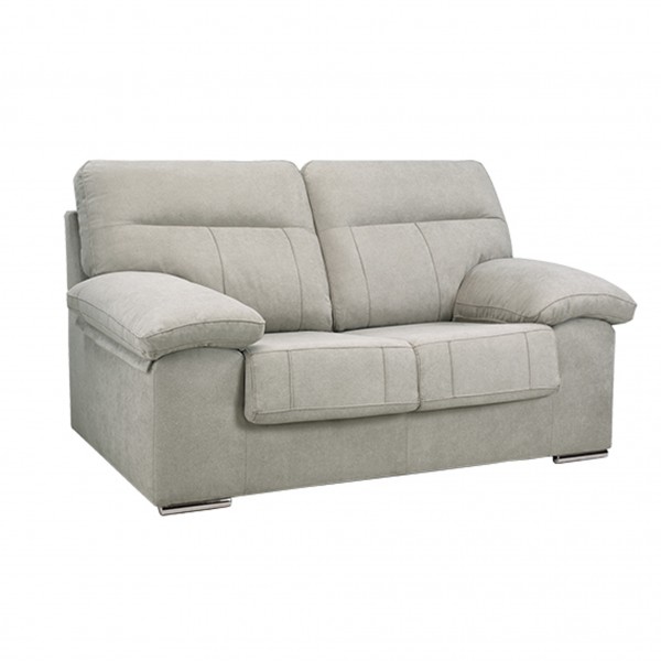 Sofá 2 Plazas DUERO Tapizado Cairo Perla 165x90x103 Cm